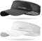 Sukeen 2 Pcs Lightweight Sun Visor Hat,Sun Protective Sun Visor for Women Men,Cool Elastic Visor with Perspiration Breathable Sweatband,Quick Drying Sport Visor Cap for Running Tennis Cycling Golf