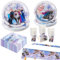 81 Pcs Party Decorations, Princess Party Supplies Blue Tableware Set Birthday Decorations Included Party Plates Cups and Napkins Table Cloth Banner for 20 Guests Boys Girls Chrildren