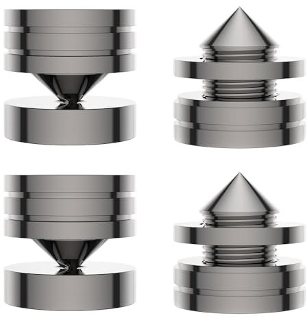 Brollitest Lautsprecher Spikes 4 Stück HiFi Gerätefüße Absorber füße Für subwoofer Plattenspieler Verstärker CD DVD