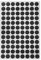 XINGLIDA Billardtisch Marker Billardtisch Schwarz Markierungspunkte Marker Billard Punkt Aufkleber Spots Set Für Billard Übungen
