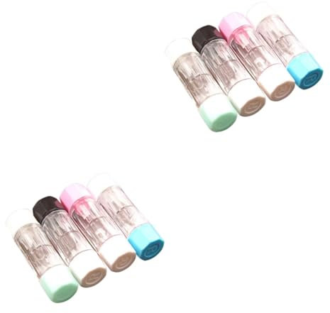 Healvian 8pcs Contact Lenses Barrel Case Hard Lens Storage Case Lens Storage Box Stylish Colors
