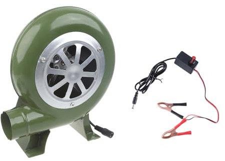 BBQ Blower Fan With Speed Controller And DC5.5x2.1mm Variable Speed Controller BBQ Fan For Outdoor Barbecues