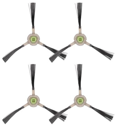 (4 piezas) M210 cepillos laterales de repuesto compatibles con Lefant M210B, M213S, M210S, M210, M213, M1, M310, M320, M210 Pro, M210P, OKP Life K2, K3, K3A, K4, K5, robot aspiradora, kit de