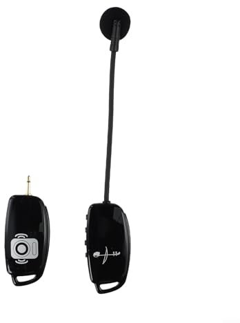 URPIZY Wireless UHF 2.4G Mikrofon für Saxophon Erhu Trompete mit Empfänger und Sender, 6-8 Stunden Akkulaufzeit, 50M Reichweite(1 in 1 for Erhu)