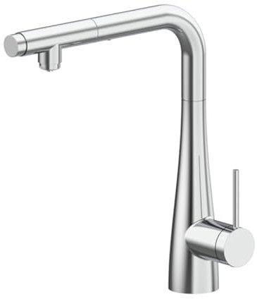 Mice - Grifo de cocina osmosis 2 vias - monomando fregadero extraíble - Grifo para Cocina Extensible Giratorio 360 ° (Cromo)