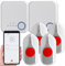 CASAcontrol Notruftasten: Smartes SOS-Notrufknopf-Set für Senioren, 4X Sender, 2X Empfänger, App (Smarter SOS-Knöpfe, Notrufgerät)