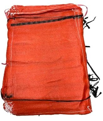 500 Firewood Nets Woven Leno 45x60cm Orange (Specialised for firewood, logs & potatoes)
