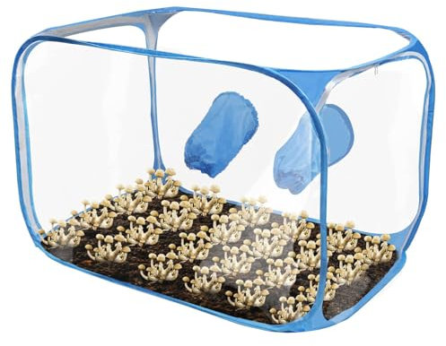 Generico Box di coltivazione di funghi, vasca per coltivazione di funghi - per coltivazione della pianta pieghevole | Serra ventilata per impianto aria trasparente.