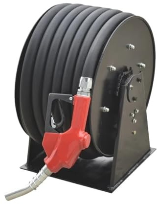 BADIKA Schlauchaufroller Manuelle einziehbare automatische hydraulische Kraftstoffspender-Tankwagen-Schlauchtrommel(1 inch is 15 Meters)