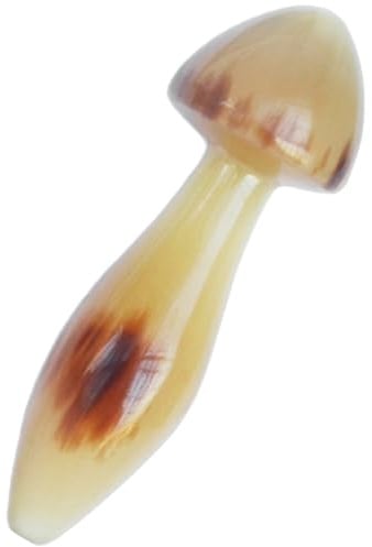 TOPPERFUN Ox Horn Gua Sha Schabestab in Pilzform zur Augenmassage gegen Schwellungen und Falten Natürlicher Hautschaber für Gesicht und Wellness