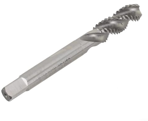 3/8 16 für BSW Maschinengewindebohrer mit Spiralnut-Design für effizientes Gewindebohren in CNC und Bohrmaschinen, unbeschichteter Schnellarbeitsstahl