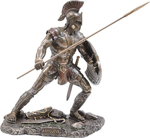 Achilles Greek Mythology Hero / Warrior (Decorative Bronze Statue / Sculpture 21cm / 7in) Achilles griechischer Mythologie-Held / Krieger (dekorative Bronzestatue / Skulptur 21cm)