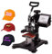 Sunydog Hutpresse-Wärmemaschine 5.5x3 Zoll Swing Away Combo Digital Hat Cap Transferpresse Thermotransfermaschine EU-Stecker