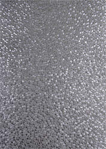 Netuno 5 Blatt Deko-Papier mit Muster 180 x 250 mm 150g Motivpapier Perlmutt-Graphit geprägt mit Schuppen Bastelpapier bunt gemustert für Origami Scrapbooking Journaling Papier Deko Craft Paper