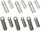 Supvox Reißverschluss-Schieber für Stoff, Koffer, Rucksack, Gepäck, Bastelarbeiten, Handwerk, 12 Stück - Wasserfest, Universelle Passform, 4.1 x 1.2 x 0.5cm, Schwarz und Weißgold