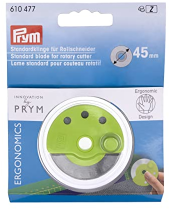 Prym 610.477 610477 Ersatzklinge für Rollschneider Ergonomics 45 mm Spare Blade, Edelstahl, Multi, Einheitsgröße