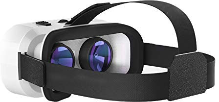 Auriculares VR 5.0 para Sony Xperia Z3+ Smartphone Realite Virtual, Gafas 3D Ajustables (Blanco)