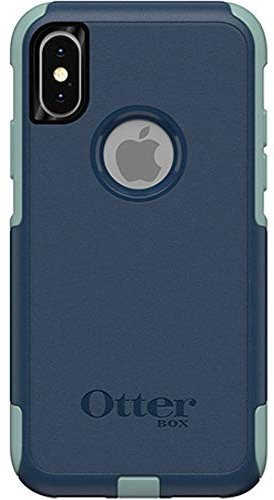 OtterBox Commuter Series Case for iPhone Xs & iPhone X - Bulk Packaging - Bespoke Way (Blazer Blue/Aquifer)