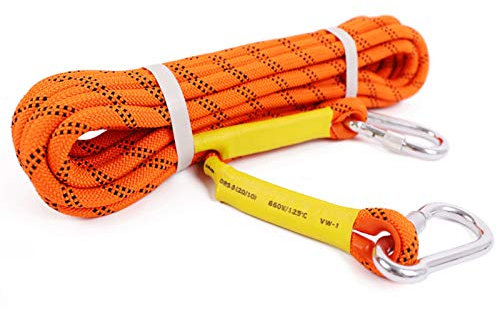 YJHH Climbing Ropes for Fitness 80m, Rappelling Rescue Rope Escape Parachute Rope, Wear Resistant Durable for Sports, Mountaineering, Camping, Rescue, Exploration Rope