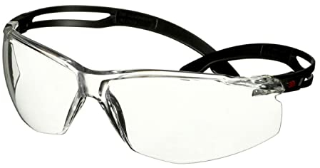 3M SecureFit 500 Schutzbrille, schwarze Bügel, Antikratz-/Anti-Fog-Beschichtung, transparente Scheibe, SF501AF-BLK-EU