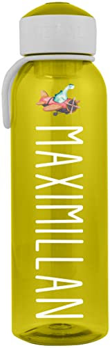 EZYshirt® Niedlicher fliegender Dino Wasserflasche & Trinkflasche mit Pop-Up Verschluß