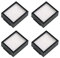 WANGCL 4pcs Filtri Sostituzione per iRobot Roomba e e i Serie E5(5150) E6(6198) i3 (3150) i3+(3550) i6+(6550) i7(7150) i7+(7550) Robot aspirapolvere