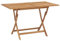 INLIFE Klappbarer Gartentisch 120x70x75 cm Teak Massivholz