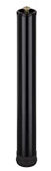 i-flair Metallfuß Möbelfuß Stützfuß, 1 Fuß in 30 cm Höhe in I-Form zum Nachrüsten für Möbel wie Lattenroste, Betten, Schränke usw. in Schwarz