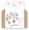 25 recycelte Weihnachtskarten mit Umschlägen - Stylish Rentier Design
