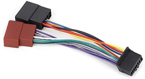 Topalli - Cable adaptador ISO de radio compatible con Sonny y JVC 16 pines 10 x 22 mm Conector; ISO; Sony; PIN: 16