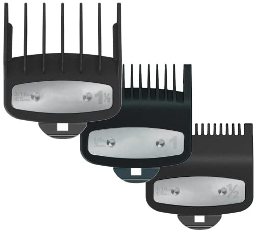 Clipper Comb 0.5mm & 1.5mm for Gradient - Wahl Clipper Comb Lifetime Warranty Clipper Comb, Clipper Combs - Spare Parts - PRO Cutting Head - Men's Hairdressing Accessory (Full Set 0.5, 1 & 1.5)