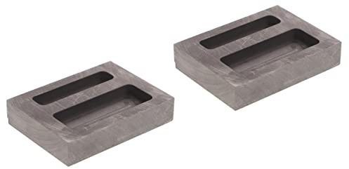 Angoily 2stücke Graphit Gussform Für Metallguss Zwei Zum Schmelzen Und Gießen Von Gold Aluminium Und Kupfer Geeignet Für Präzise Metallteile Und Experimente Hitzebeständig Und