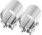 DOCAS Ø 60 mm x 76.2 mm lunghezza Morsetto per tubo di scarico, morsetto per fascia di giunzione per tubo di scarico in acciaio inossidabile universale per auto (2 pezzi) …
