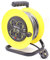 MAENGRE Four Socket Open Cable Reel Extension Lead with Winding Handle, Thermal Cut Out and Power Switch, 15 Metres High Visibility Cable, Yellow