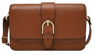 Fossil Damentasche Zoey braune kleine Crossbodytasche aus Leder, L: 19,7 cm, B: 3,8 cm, H: 11,4 cm, ZB1937200