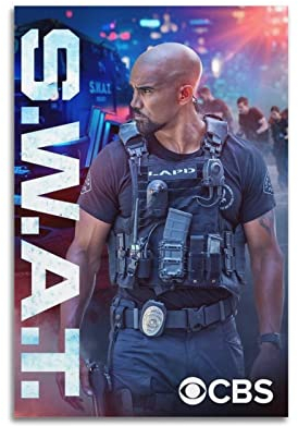 VZRSQZK TV Show SWAT Staffel 2 Poster, dekoratives Gemälde, Leinwand-Wandposter und Kunstdruck, modernes Familienschlafzimmer-Dekor-Poster, 50 x 75 cm