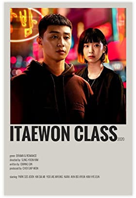 Itaewon Class Korea Filmposter auf Leinwand, Schlafzimmer, Dekoration, Sport, Landschaft, Büro, Raumdekoration, Geschenk, ungerahmt: 50 x 75 cm