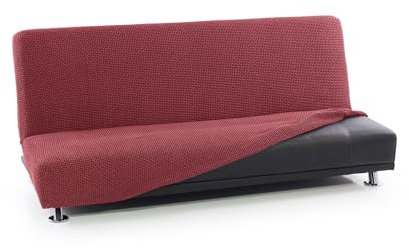 FAVERTI® Funda Sofá Cama Click Clack 3 Plazas de 160 a 200 cm | Modelo NOVELE | Fucsia Oscuro | Funda Super Elástica ideal para cualquier sofá cama | Protector de calidad tejido jacquard tacto algodón