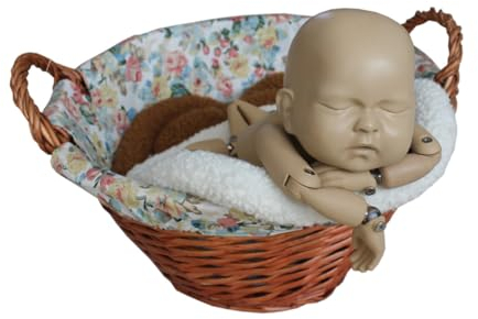 BESTonZON Fotoprop Matratze Für Neugeborene Modellierungskissen Weiß Als Foto Und Alltagspad Für Mädchen Für Korb Und Basinszenen