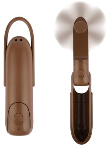 Venforze Mini Fan Handheld, 3 Speeds Rechargeable Quiet HandFan[12-24 Working Hours], 3 in 1 Portable USB Fan with Flashlight, use as Power Bank for Travel, Home and Women Makeup