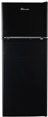 Simpli-Magic 79565 4.0 piedi cubi Congelatore Doppia Porta Mini Frigorifero Ufficio Camera Da Letto Termostatico Regolabile Nero