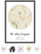 OWLBOOK® Geschenke für Frauen | Wo alles begann Bild mit Landkarte & Koordinaten | Personalisierte Geschenke | Geburtstagsgeschenke für Frauen | Hochzeit Jahrestag Einzug Retro Karte Papier
