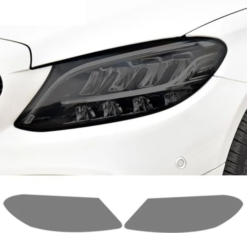 Autoscheinwerfer-Schutzfolie, transparenter, geräucherter schwarzer TPU-Aufkleber, für Mercedes Benz C-Klasse W204 W205 C63 AMG A205 C205 S205
