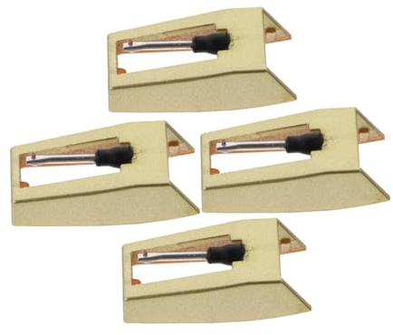 GLSTOY 4stücke Ersatz-nadeln Für Schallplattenspieler Kompatible Turntable-nadeln Für Vinyl-schallplatten Einfache Installation Und Aluminiumarm Klare Klangwiedergabe