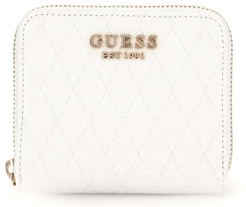 GUESS Betula Small Zip Around Wallet S White