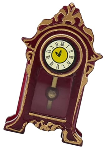 Vaguelly Mini Uhr Ornament Retro Stil Miniatur Uhr Für Dekoration Vintage Möbel Accessoire Zimmer Deko