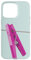 Pincho de ropa rosa en un tendedero Carcasa para iPhone 15 Pro Max
