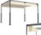 LZQ Pergola Tonnelle 3 x 4 m avec cadre en acier robuste et toit ouvrant réglable, toit de terrasse en polyester revêtu de PA, protection solaire résistante aux intempéries, pour jardin et terrasse