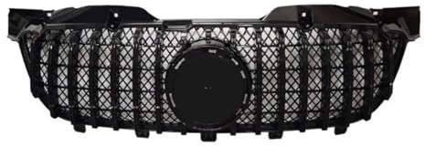 Kühlergrill Stoßstange Grill Für Mercedes Für Benz Für Sprinter Für W906 2009-2013 2014-2017 ABS Ersatz Grills Auto Styling Kühlergrill(Schwarz)