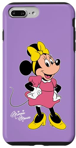 Disney Minnie Mouse Retro Character Cute Pose Trip Matching Case for iPhone 7 Plus/8 Plus